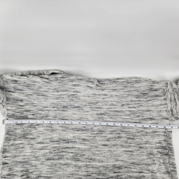 Sonoma Women's Plus Size 1X Slub Knit Gray Space Dye Cardigan Sweater Layer Fall - Picture 5 of 12